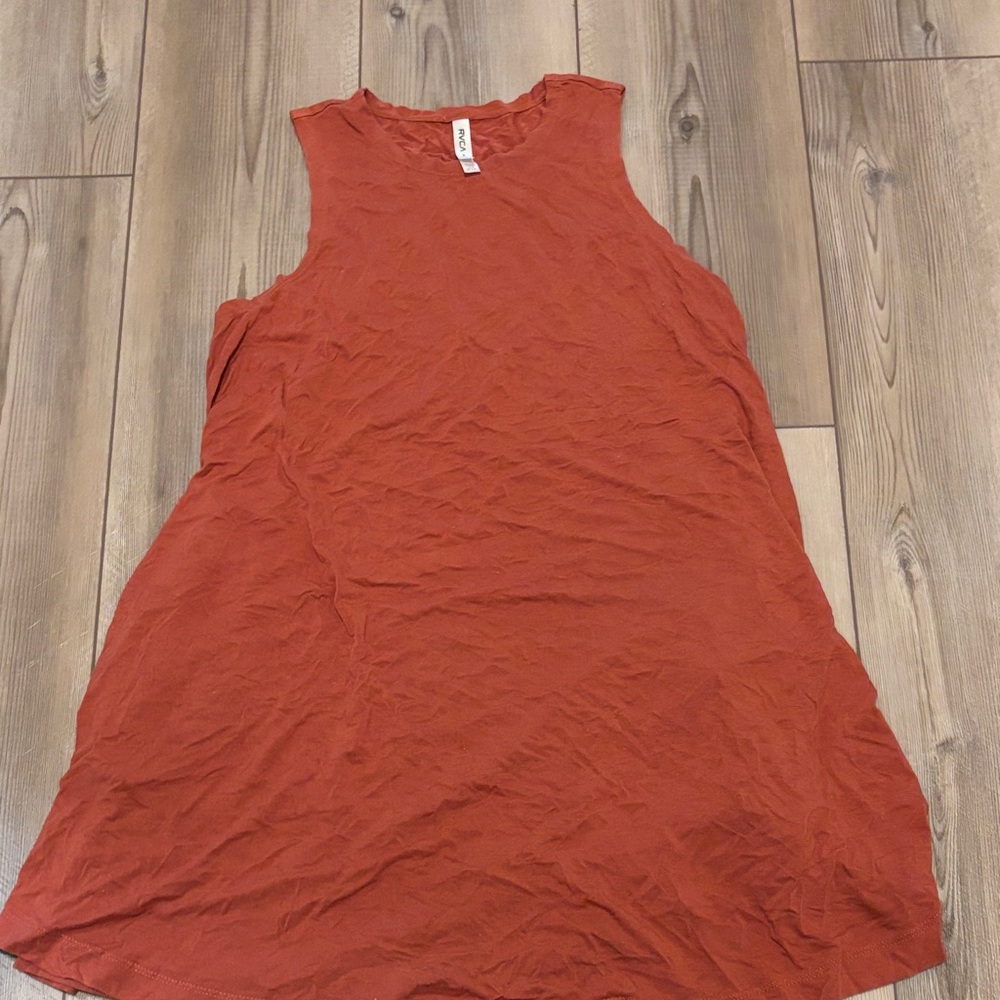 RVCA Sleeveless Rust Dress